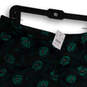 NWT Womens Black Floral Flat Front Jacquard Back Zip A-Line Skirt Size 10 image number 4