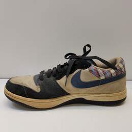Vintage🔥 Nike Court Force Low Tweed Midnight Navy Black Plaid Sz (11) 313561-241 alternative image