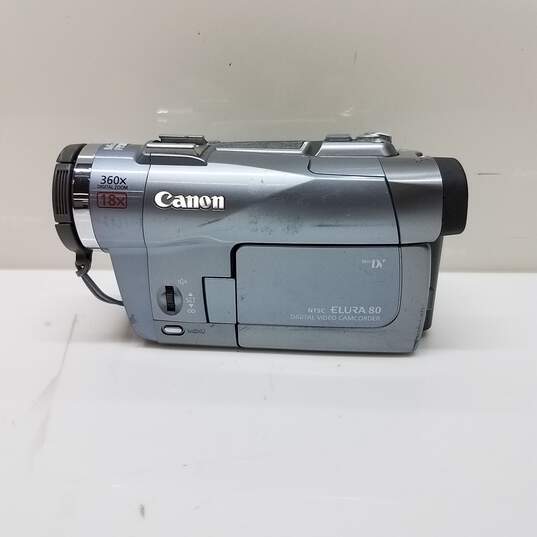Canon Elura 80 MiniDV 360x Zoom Blue Digital Video Camcorder image number 5
