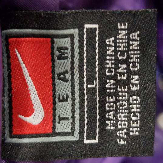 Nike Lakers NBA Boy Purple Leather Jacket L image number 3