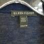 Eileen Fisher navy blue knit open front cardigan sweater XXS image number 3