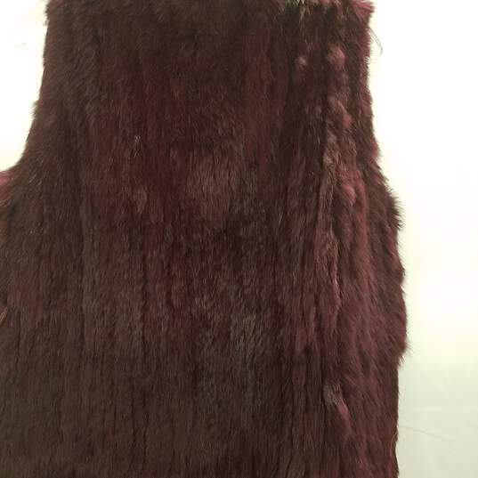 Halogen Purple Open Front Faux Fur Vest WM S image number 4