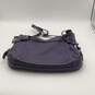 Womens Purple Leather Inner Pockets Adjustable Strap Satchel Bag image number 3