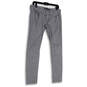 Womens Gray Demi Curve Low Rise Stretch Pockets Skinny Jeans Size 30 image number 3
