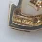 EMA 14K Gold Diamond & Opal Heart Post Earrings 2.1g image number 4
