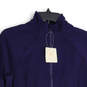 NWT Womens Blue Long Sleeve Mock Neck Full-Zip Activewear Jacket Size M image number 3