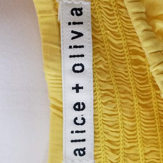 Alice + Olivia Girl Yellow Blouse M image number 3
