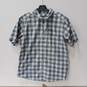 Patagonia Men's Blue Plaid Short Sleeve Button-Up Shirt Size M image number 1
