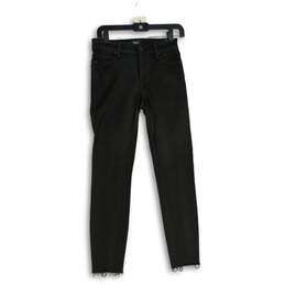 Paige Womens Black Denim Dark Wash 5-Pocket Design Skinny Jeans Size 26