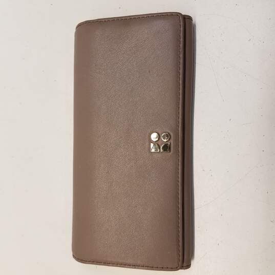 Buy the Kate Spade Clutch Wallet Beige | GoodwillFinds