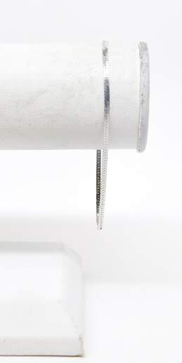 14K White Gold Herringbone Chain Bracelet 1.4g alternative image
