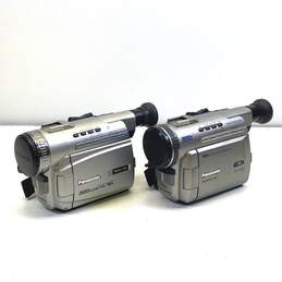 Panasonic Palmcorder MiniDV Camcorder Lot of 2 (For Parts or Repair)