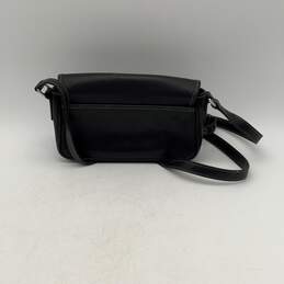 Coach Womens Black Adjustable Strap Inner Zipper Pocket Crossbody Bag Purse