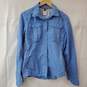 The North Face Blue Button Up LS Shirt Women's M image number 1