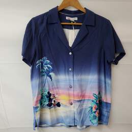 Tommy Bahama Disney Special Edition Micky Minnie Sunset Island Silk Shirt S NWT
