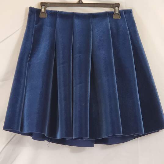Lauren Conrad Blue Velour Skirt Sz 12 NWT image number 2