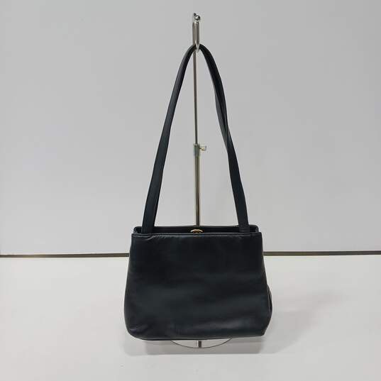 Giani Bernini Snap Enclosure Center Black Shoulder Handbag image number 3