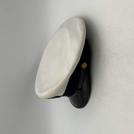 Bancroft Mens White United States Military Peaked Hat Size 6.75 image number 4