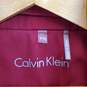 Calvin Klein Red Hooded Button Up Jacket WM Size PXL NWT image number 3
