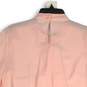 NWT Womens Pink Long Sleeve Tie Neck Lightweight Blouse Top Size Medium image number 4