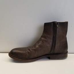 Frye Brown Leather Stacked Heel Western Boot Men US 8D alternative image
