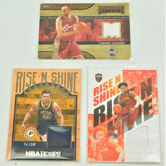 3 NBA Game Worn/Game Used Memorabilia Cards image number 1
