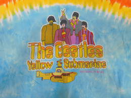 Vintage The Beatles Yellow Submarine Tie Dye Liquid Blue T Shirt Mens Sz Large alternative image