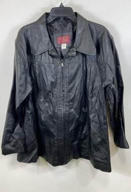 Creaciones Palas Women Black Leather Jacket 3XL