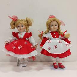 2006 Heritage Signature Collection Peppermint Twins Porcelain Dolls