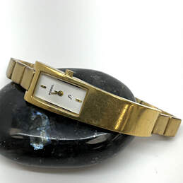 Designer Fossil F2 ES-9180 Classic Gold-Tone White Dial Analog Wristwatch alternative image