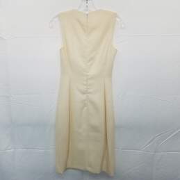 Women's Versace Cream Wool Sleeveless Dress Size 38/4 NWT w/ COA alternative image
