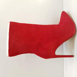 Steve Madden Wagner Red Suede Boots Size 8.5