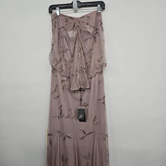 Pink Beaded Sleeveless Long Dress image number 1