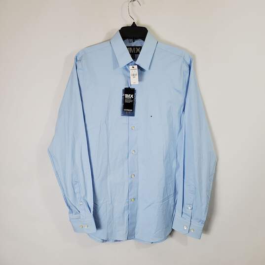 Express Men's Blue Dress Shirt Sz M NWT image number 1