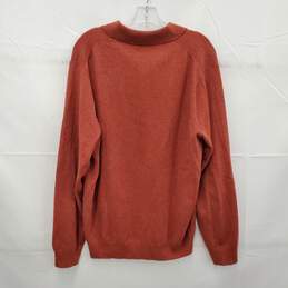 Park's Fifth Avenue MN's 100% Cashmere Burnt Amber Sweater Size L alternative image