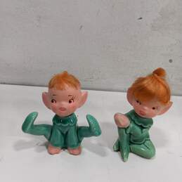 Bundle of 6 Assorted Vintage Lego & Parma Fairy Pixie Elves Ceramic Figurines alternative image