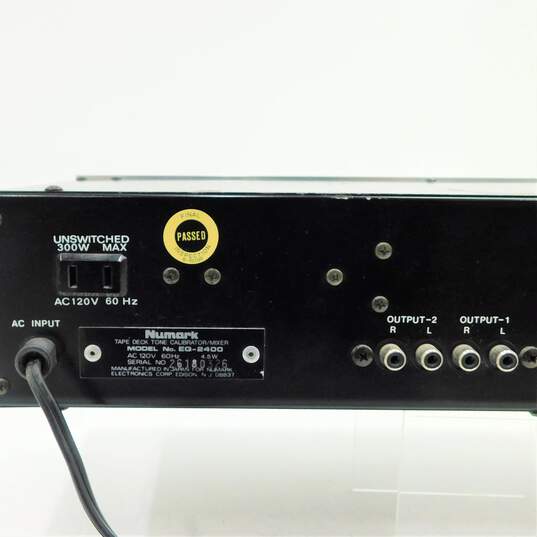 Numark Brand EQ-2400 Model Stereo Frequency Equalizer w/ Attached Power Cable image number 5