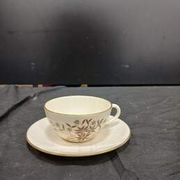 Vintage Lenox Cream Colored Ceramic Cup & Saucer
