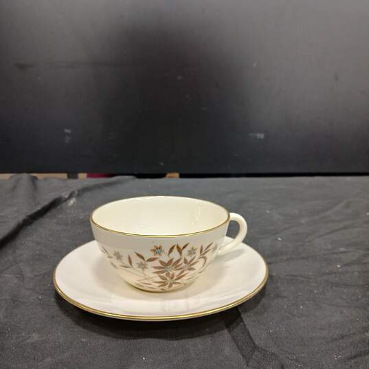 Vintage Lenox Cream Colored Ceramic Cup & Saucer image number 1