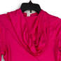 NWT Womens Pink Long Sleeve Pullover Hooded Sweatshirt Size Small image number 4
