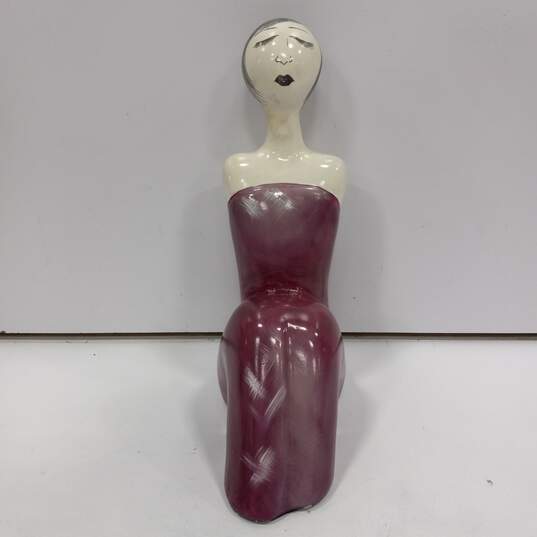 Mexico-Made Ceramic Woman Sculpture image number 2
