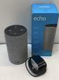 Amazon Echo 2nd Generation Smart Assistant Speaker Heather Gray Fabric image number 1