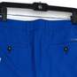 NWT Mens Blue Flat Front Slash Pocket Classic Fit Bermuda Shorts Size 33 image number 4