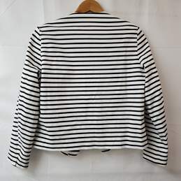 Calvin Klein Black/White Stripes Open Front Jacket Medium NWT alternative image