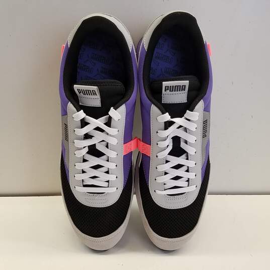 Puma Future Rider Galaxy Pack Black Ultra Violet Athletic Shoes Men's Size 13 image number 6