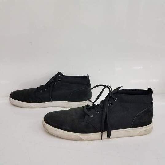 Timberland Black Canvas Shoes Size 12 image number 1