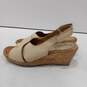 Montana Artisan Crafted Ladies Tan Leather Cork Wedge Sandals Size 8 image number 4