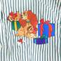 Vintage Disney Store Lady & The Tramp Striped Embroidered Women's Size Large Button-Up Long-Sleeve Shirt image number 4