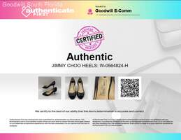 Authentic Jimmy Choo Womens Black Sandal Pumps Size EUR 36.5 alternative image