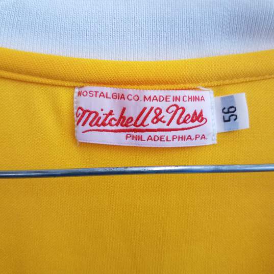 Mitchell & Ness yellow Lakers jersey size 56 #42 image number 4